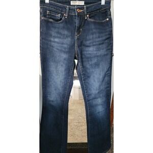 Levi Strauss Signature Women's Mid‎ Rise Boot Cut Dark Wash Jeans Size 4M